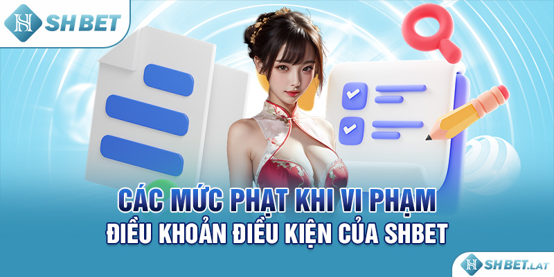 Các mức phạt khi vi phạm điều khoản điều kiện của SHBET Các mức phạt khi vi phạm điều khoản điều kiện của SHBET